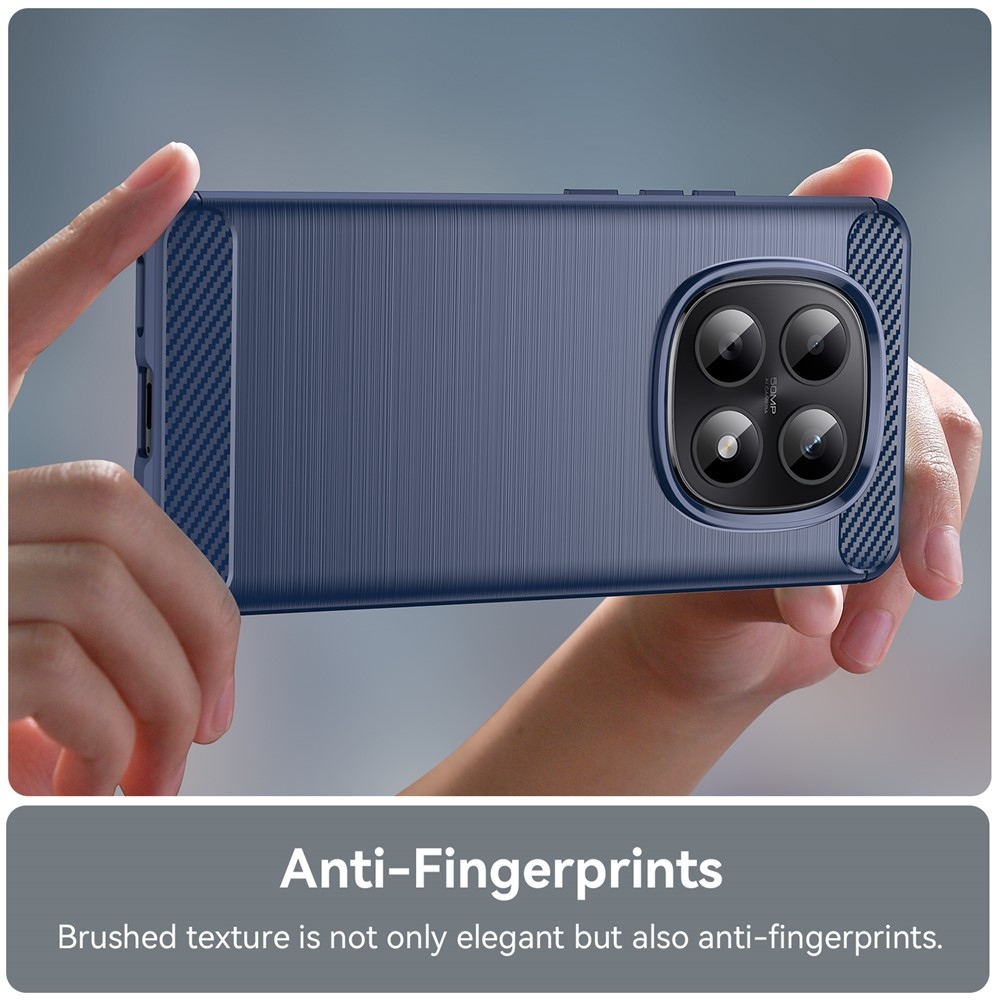 Carbon odolný gelový obal na Xiaomi Poco M8 5G/Redmi Note 15 5G - modrý