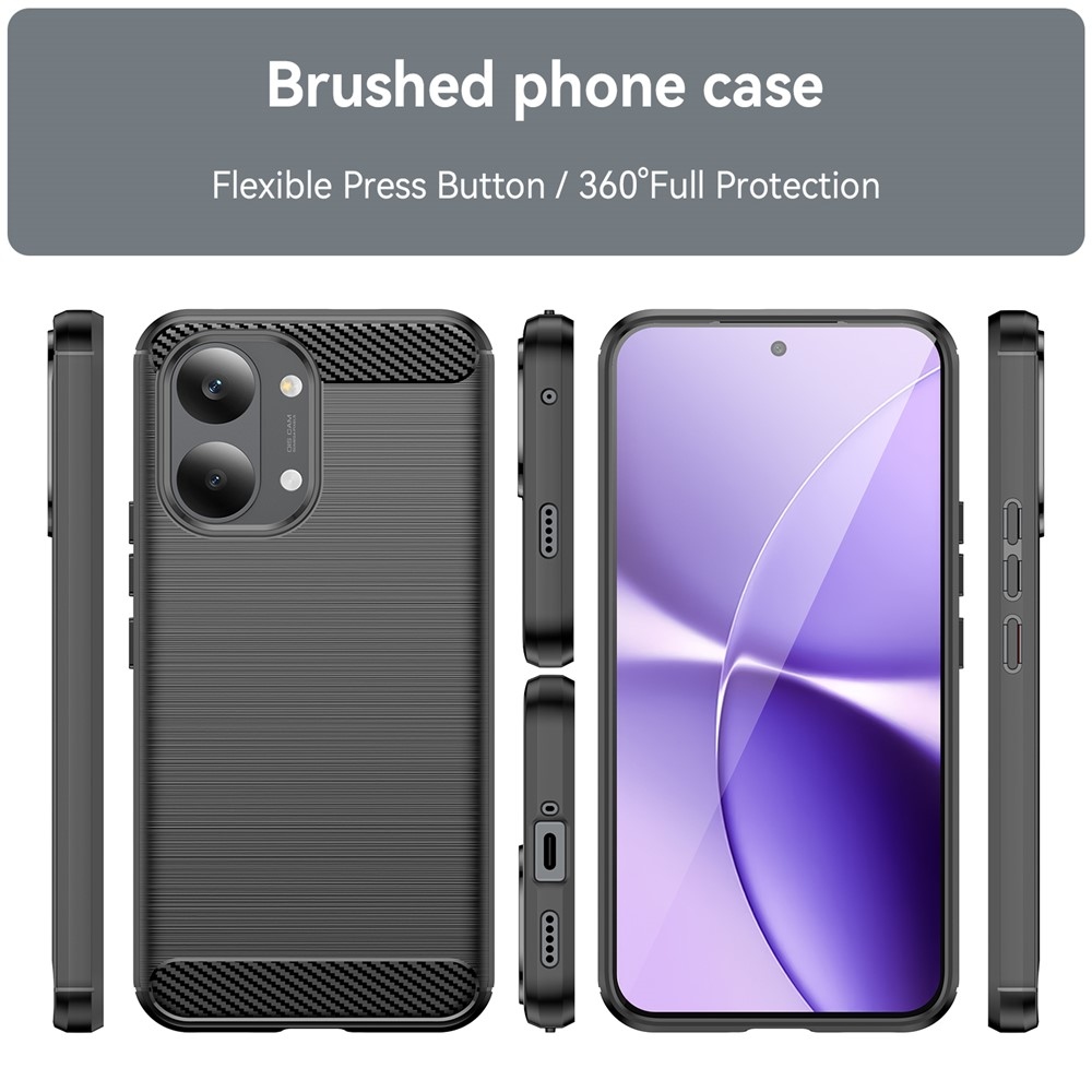 Carbon odolný gelový obal na Xiaomi Poco X8 Pro Max 5G - černý
