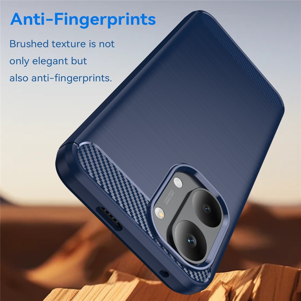 Carbon odolný gelový obal na Xiaomi Poco X8 Pro Max 5G - modrý