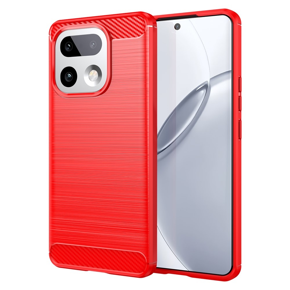 Carbon odolný gelový obal na Xiaomi Realme 16 Pro+ 5G - červený