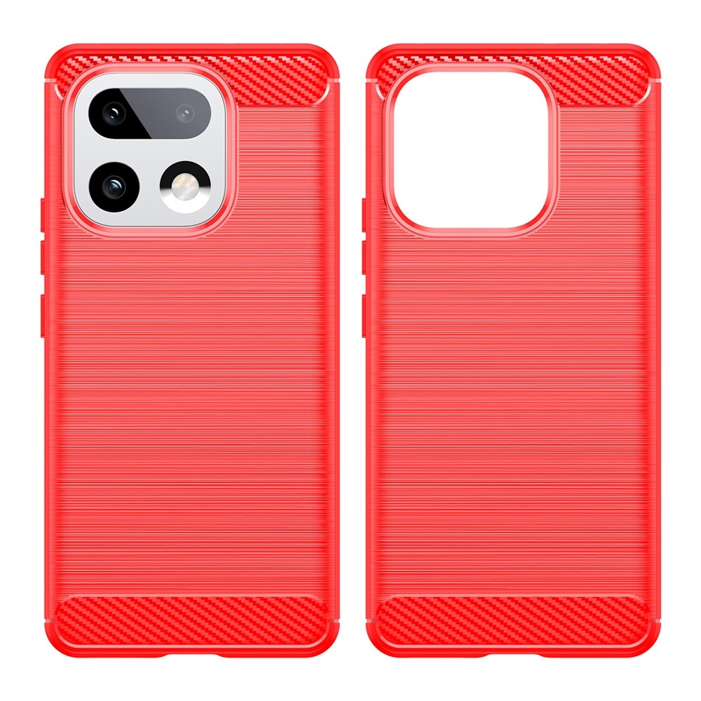 Carbon odolný gelový obal na Xiaomi Realme 16 Pro+ 5G - červený