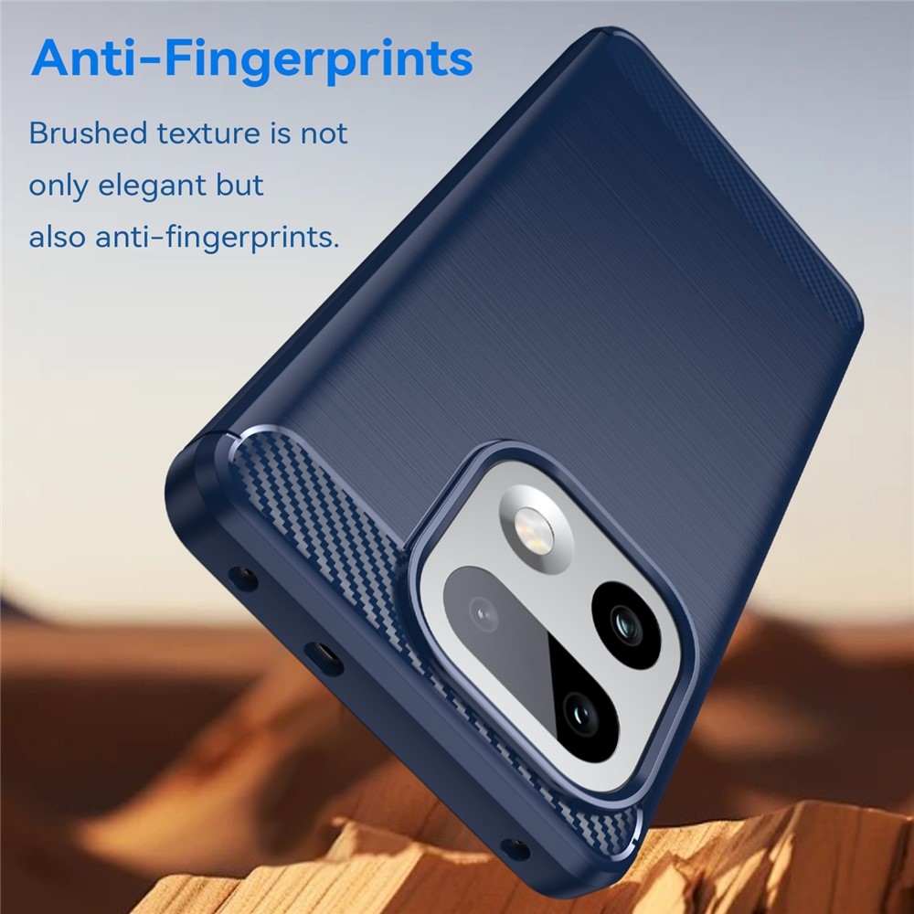 Carbon odolný gelový obal na Xiaomi Realme 16 Pro+ 5G - modrý