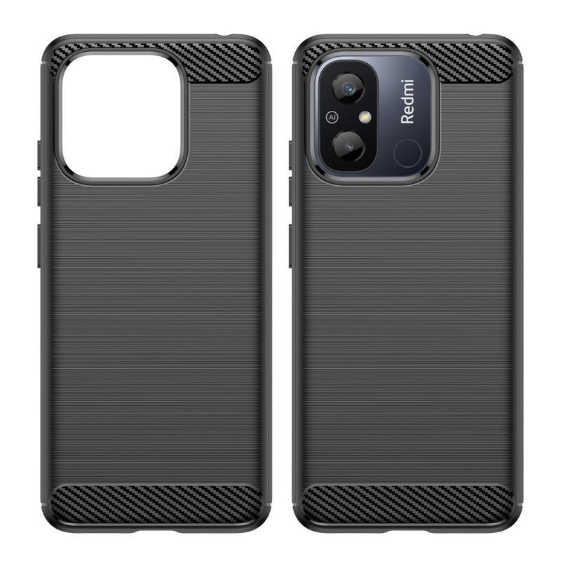 Carbon odolný gelový obal na Xiaomi Redmi 12C - černý