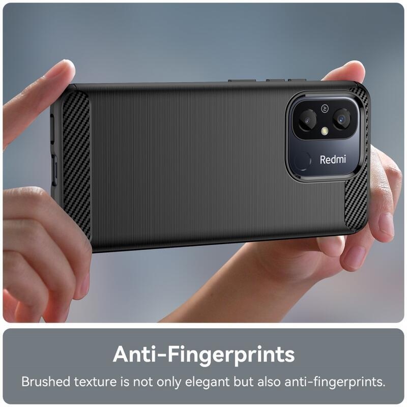 Carbon odolný gelový obal na Xiaomi Redmi 12C - černý