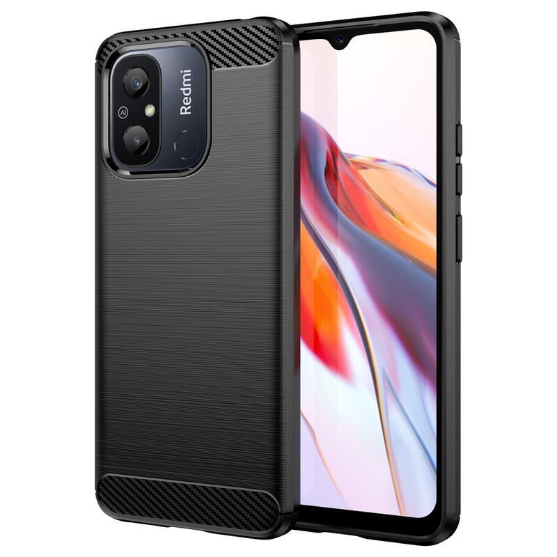 Carbon odolný gelový obal na Xiaomi Redmi 12C - černý