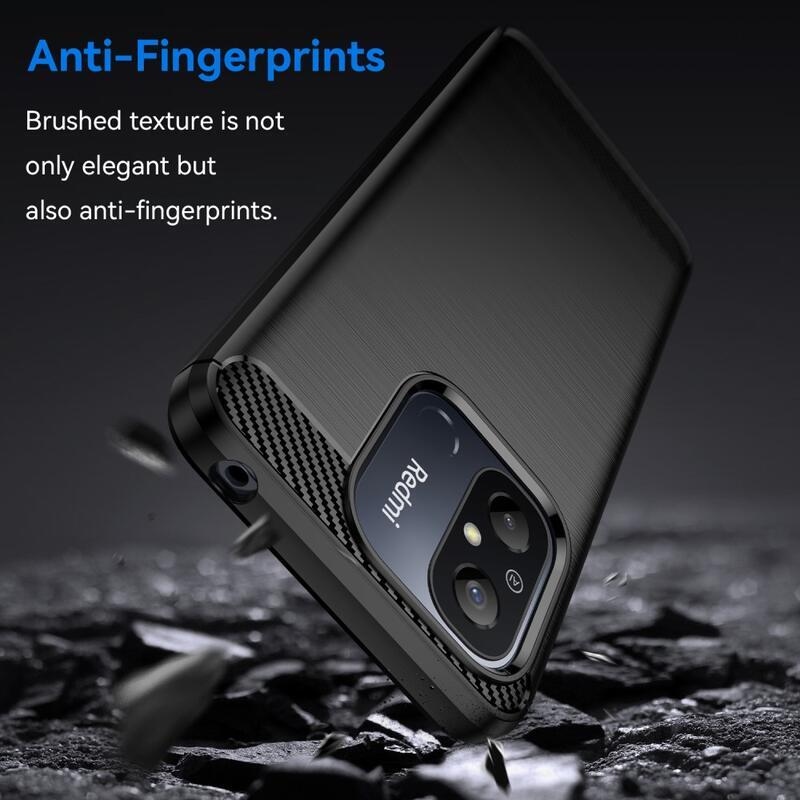 Carbon odolný gelový obal na Xiaomi Redmi 12C - černý