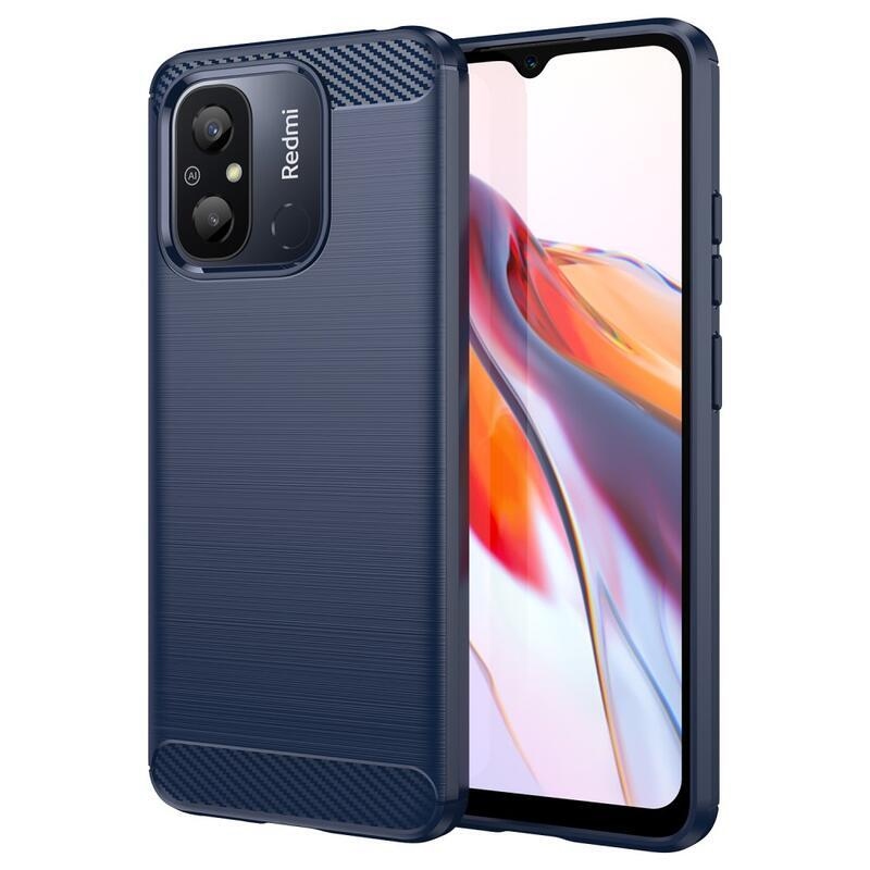Carbon odolný gelový obal na Xiaomi Redmi 12C - modrý