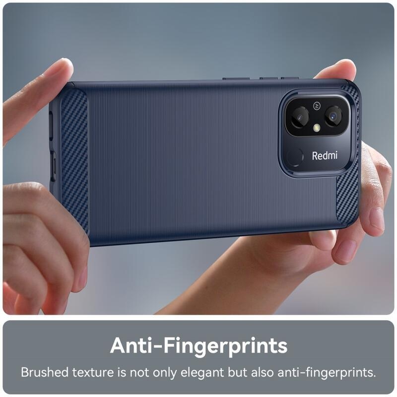 Carbon odolný gelový obal na Xiaomi Redmi 12C - modrý
