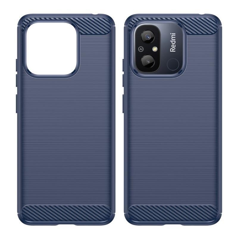 Carbon odolný gelový obal na Xiaomi Redmi 12C - modrý