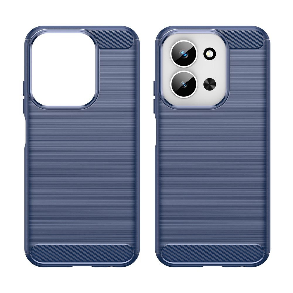 Carbon odolný gelový obal na Xiaomi Redmi 15C 4G (171mm)/Poco C85 4G (171mm) - modrý