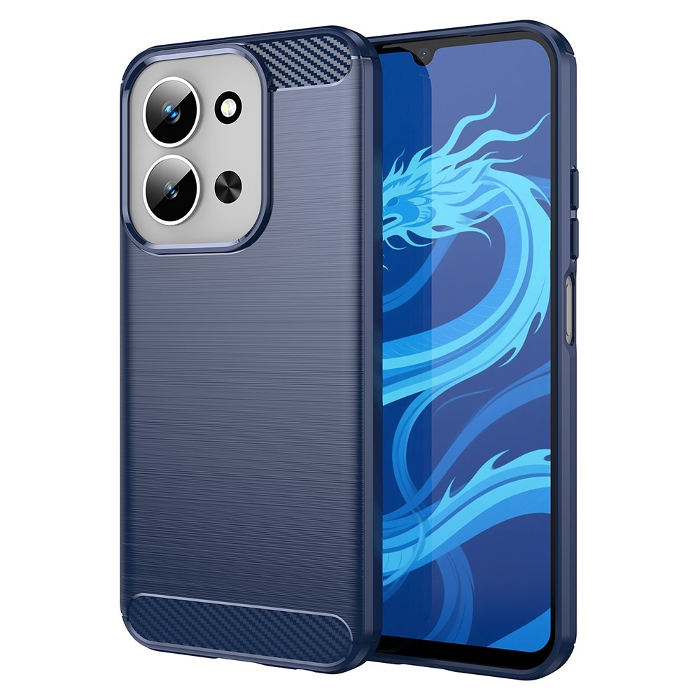 Carbon odolný gelový obal na Xiaomi Redmi 15C 4G (171mm)/Poco C85 4G (171mm) - modrý
