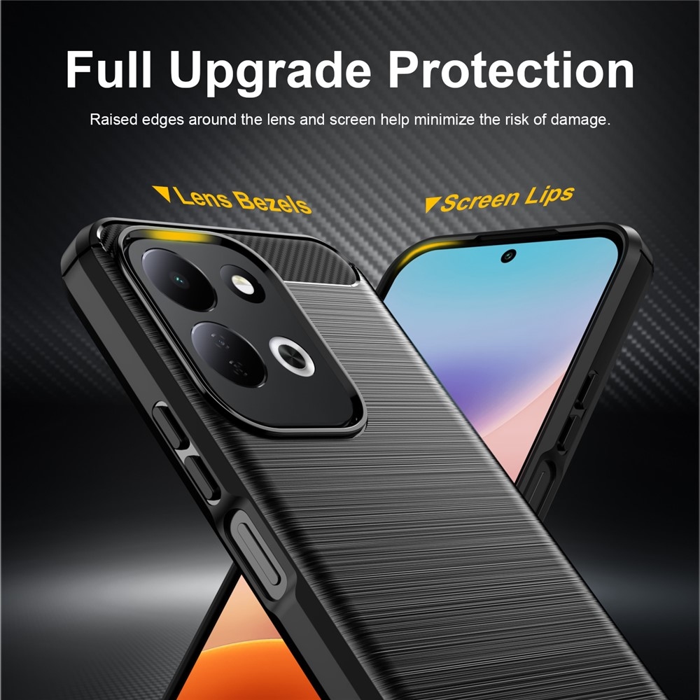Carbon odolný gelový obal na Xiaomi Redmi 17 4G/5G - černý