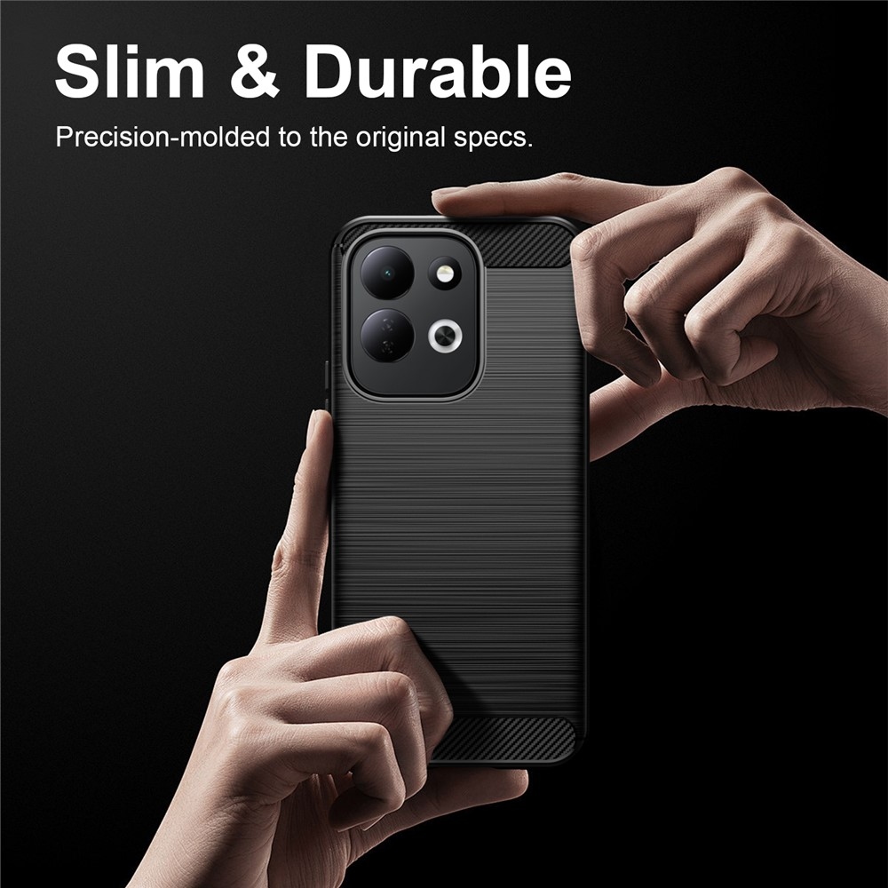 Carbon odolný gelový obal na Xiaomi Redmi 17 4G/5G - černý