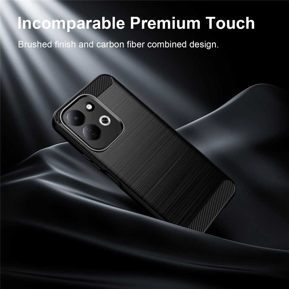 Carbon odolný gelový obal na Xiaomi Redmi 17 4G/5G - černý