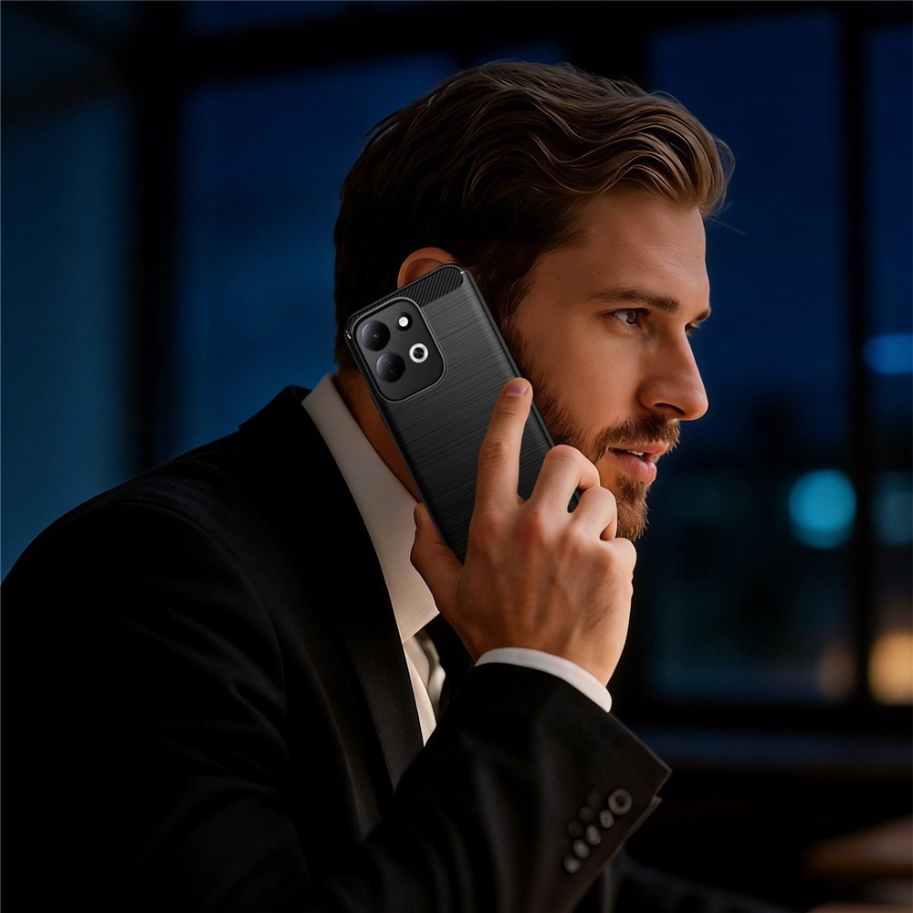 Carbon odolný gelový obal na Xiaomi Redmi 17 4G/5G - černý