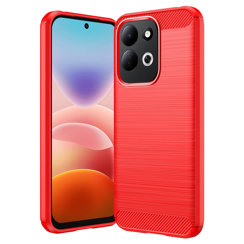 Carbon odolný gelový obal na Xiaomi Redmi 17 4G/5G - červený