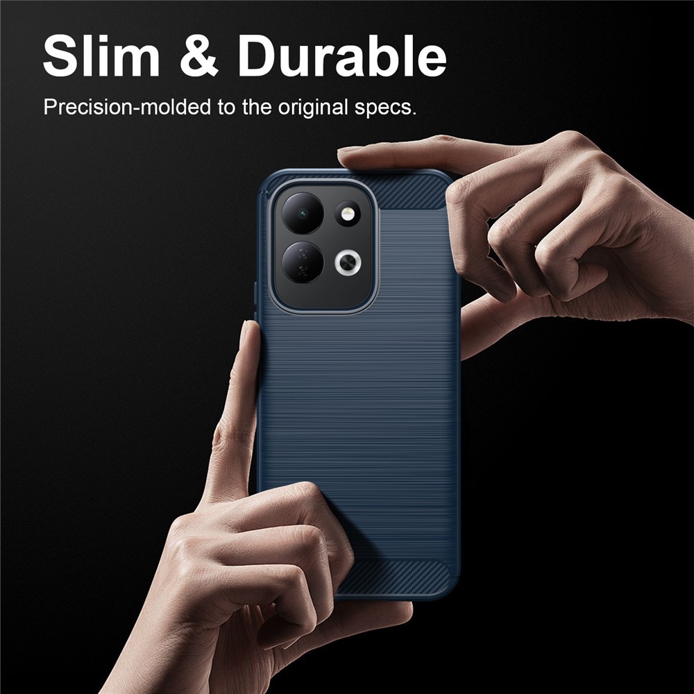 Carbon odolný gelový obal na Xiaomi Redmi 17 4G/5G - modrý