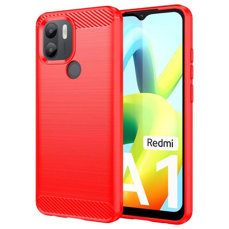 Carbon odolný gelový obal na Xiaomi Redmi A1+/A2+ - červený