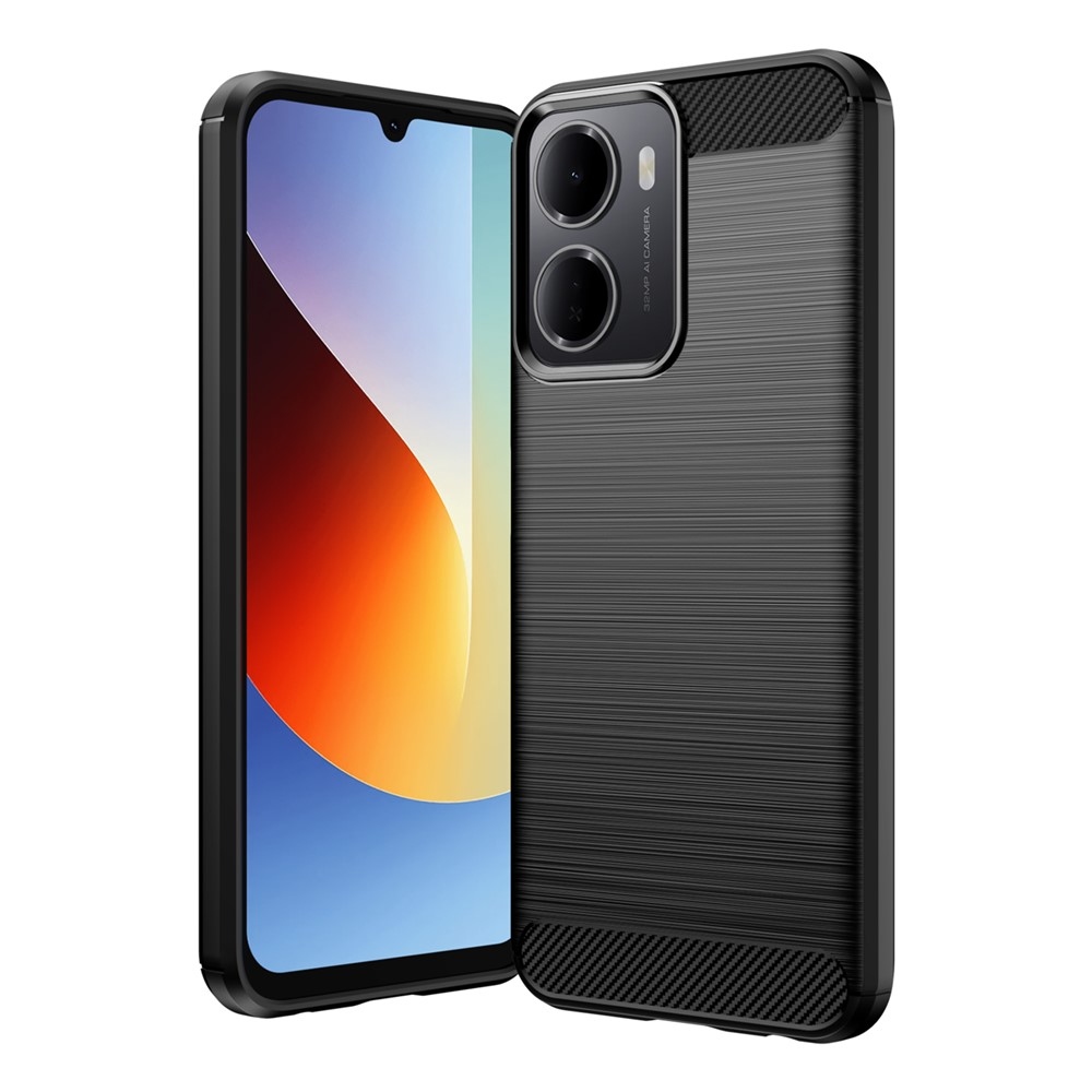 Carbon odolný gelový obal na Xiaomi Redmi A7 Pro - černý