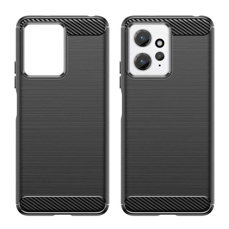 Carbon odolný gelový obal na Xiaomi Redmi Note 12 4G - černý