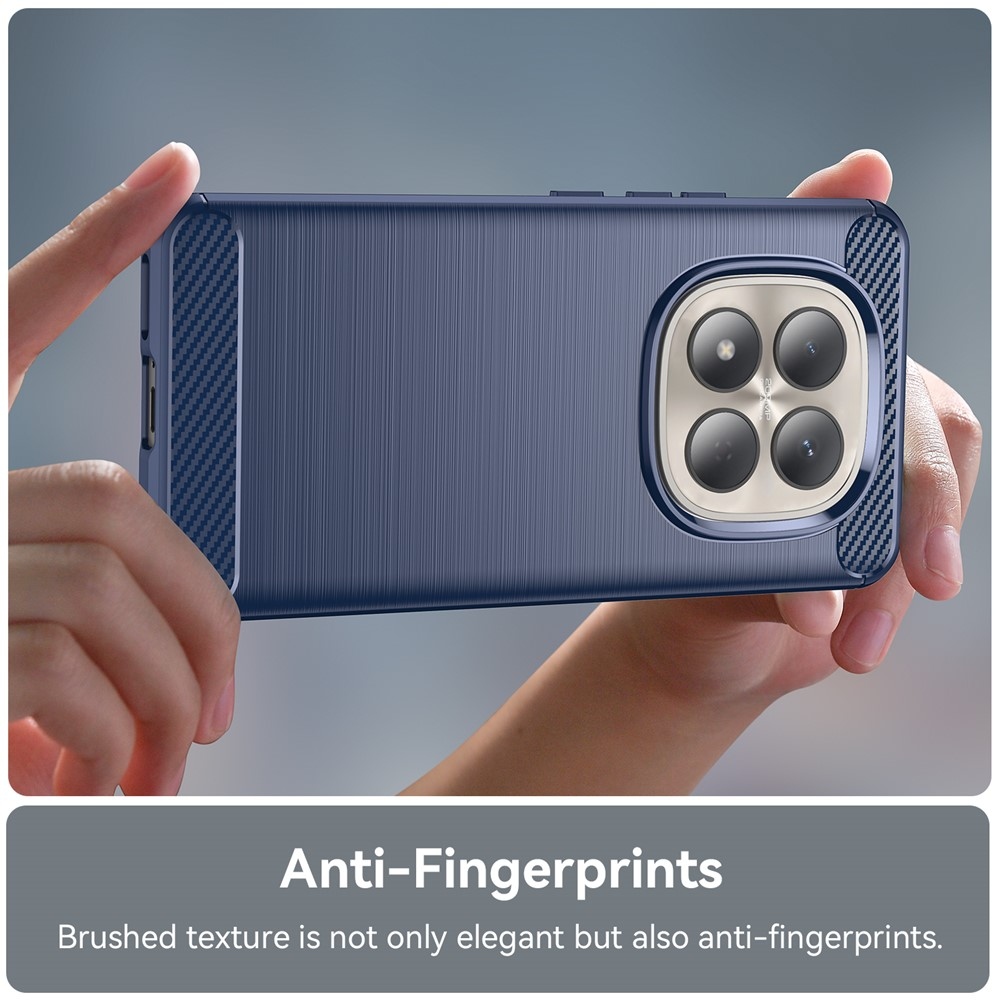 Carbon odolný gelový obal na Xiaomi Redmi Note 15 Pro 4G - modrý