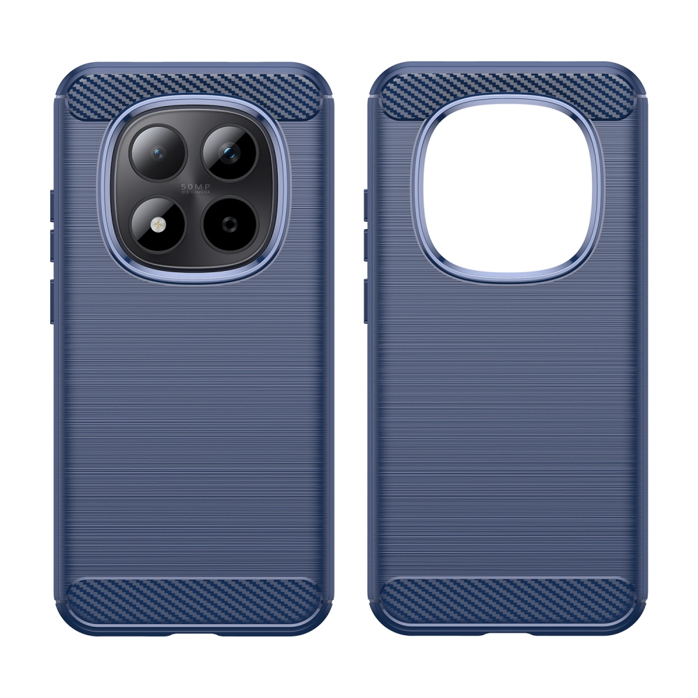Carbon odolný gelový obal na Xiaomi Redmi Note 15 Pro 5G - modrý