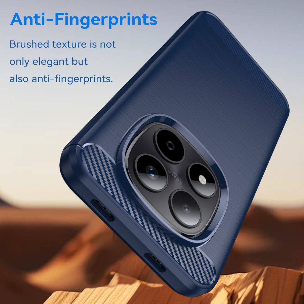 Carbon odolný gelový obal na Xiaomi Redmi Note 15 Pro 5G - modrý