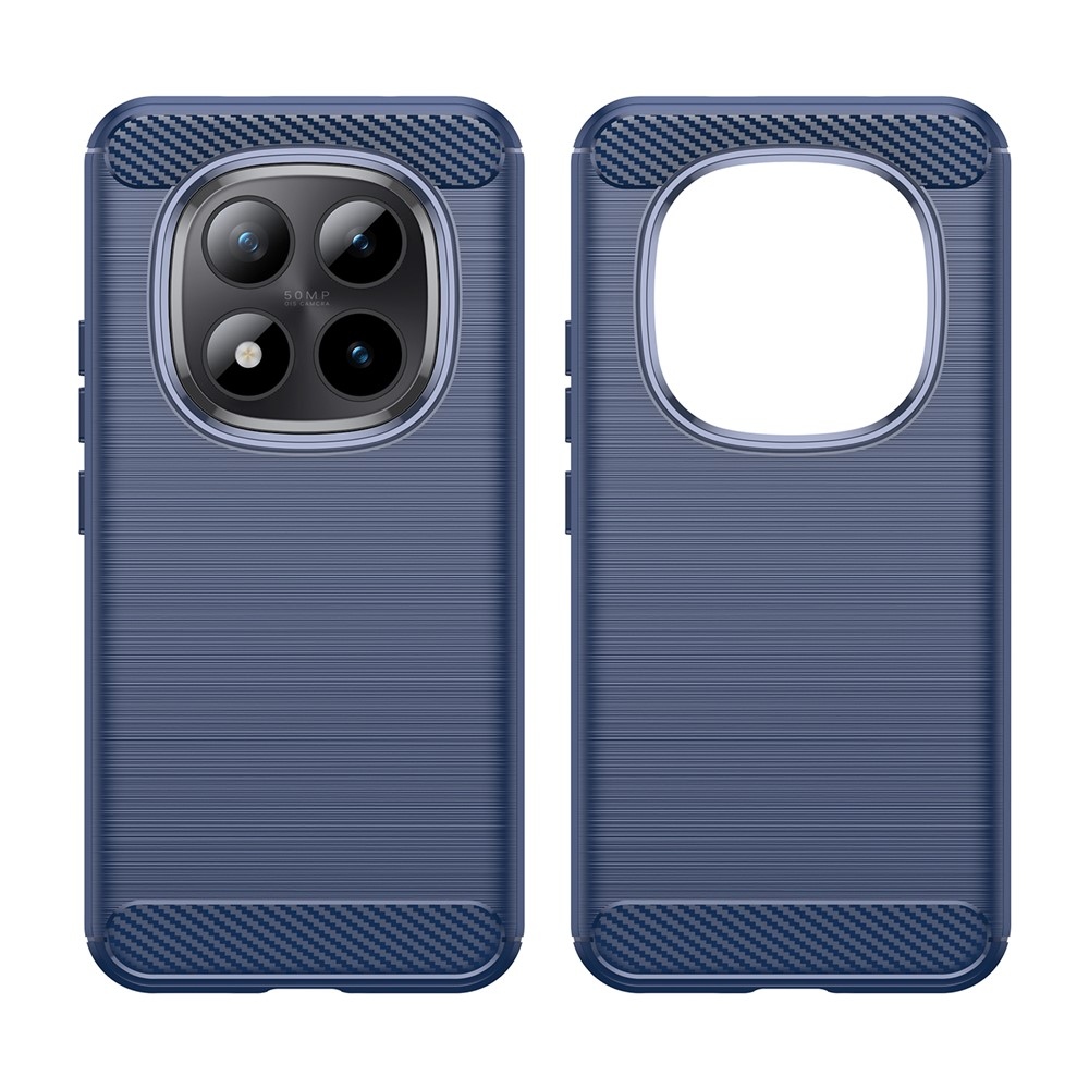 Carbon odolný gelový obal na Xiaomi Redmi Note 15 Pro+ 5G - modrý