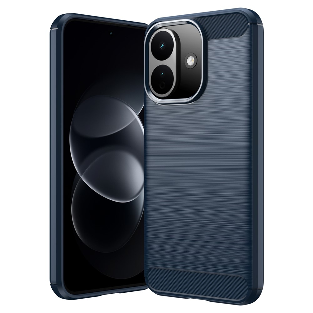 Carbon odolný gelový obal na Xiaomi Redmi Note 17 Pro 5G - modrý