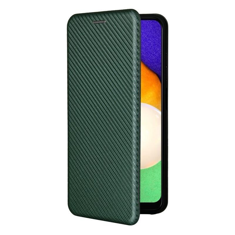 Carbon peněženkové pouzdro na mobil Samsung Galaxy A03s (166.6 x 75.9 x 9.1mm) - zelené