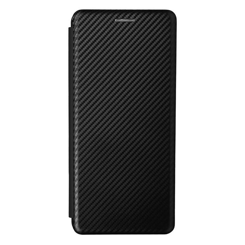 Carbon peněženkové pouzdro na mobil Vivo X60 Pro 5G - černé