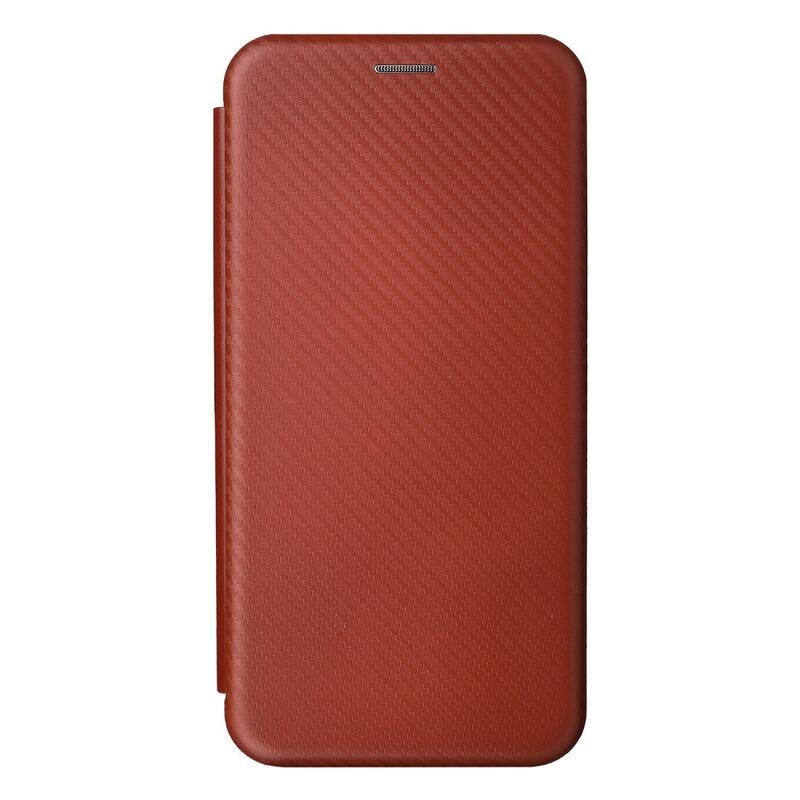 Carbon peněženkové pouzdro na mobil Xiaomi Poco M4 Pro 5G/Redmi Note 11S 5G - oranžové