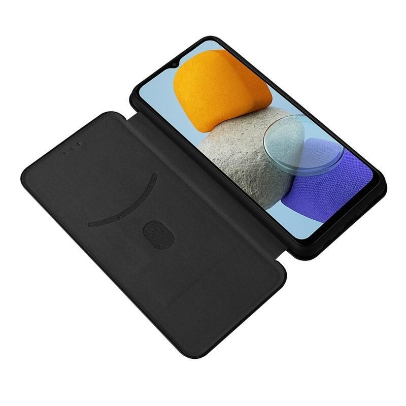 Carbon peněženkové pouzdro pro mobil Samsung Galaxy M23 5G - černé