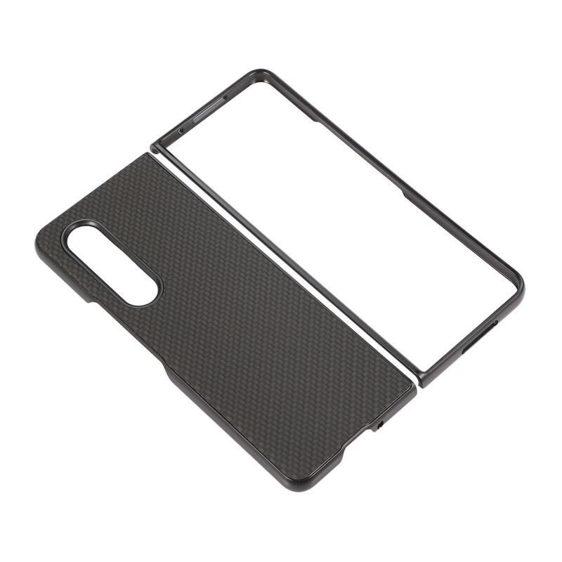 Carbon plastový obal na mobil Samsung Galaxy Z Fold3 5G - černé