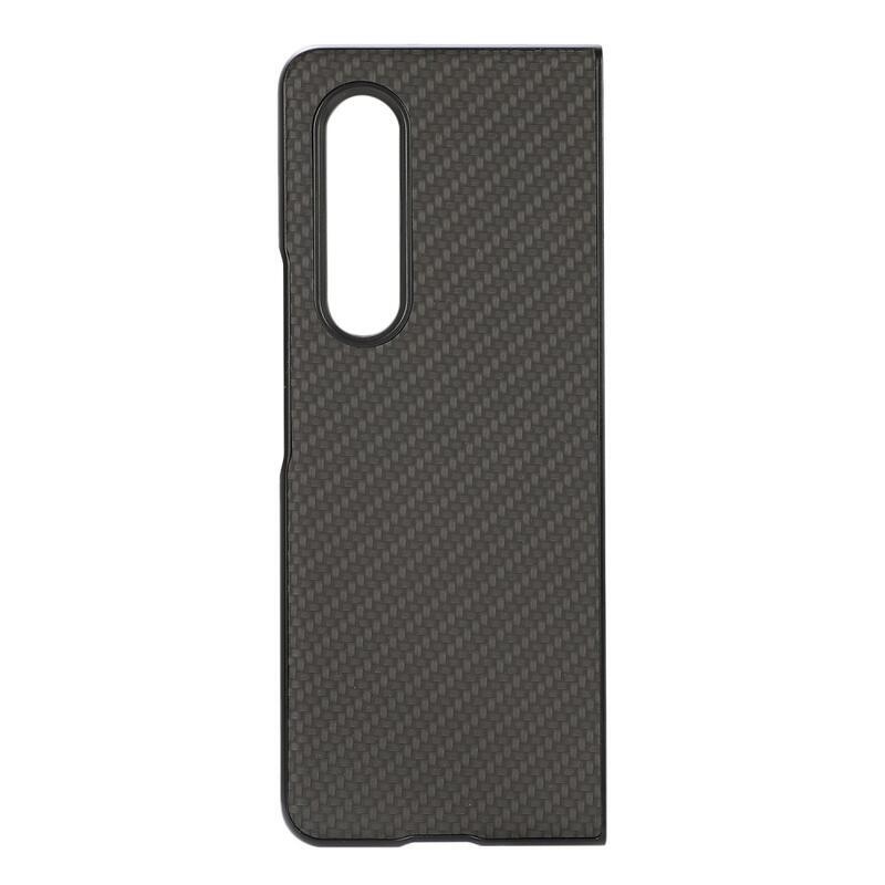 Carbon plastový obal na mobil Samsung Galaxy Z Fold3 5G - černé