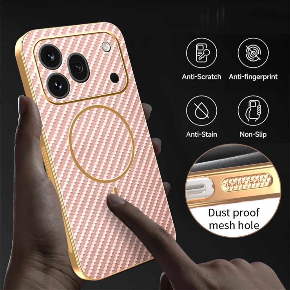 Carbony gelový obal s MagSafe na Honor 600 Pro 5G - růžový