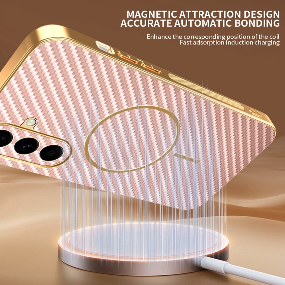 Carbony gelový obal s MagSafe na Samsung Galaxy A57 5G - růžový