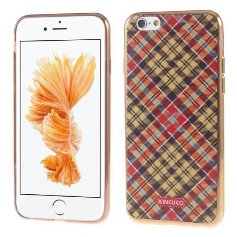 Caro gelový obal na iPhone 6 Plus a iPhone 6s Plus - oranžový/žlutý