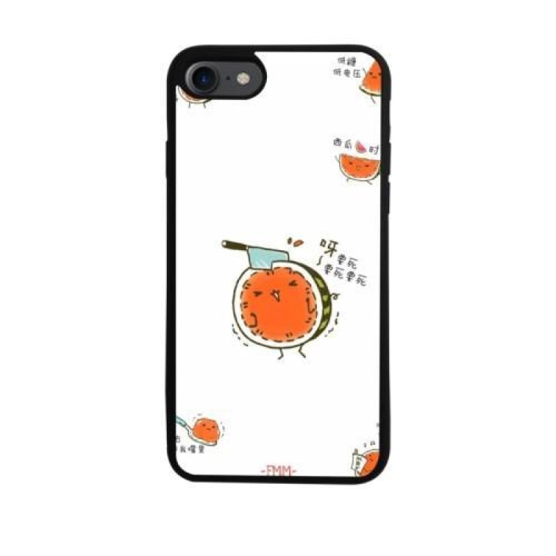 Cartoo gelový obal s motivem na iPhone 7 a iPhone 8 - meloun