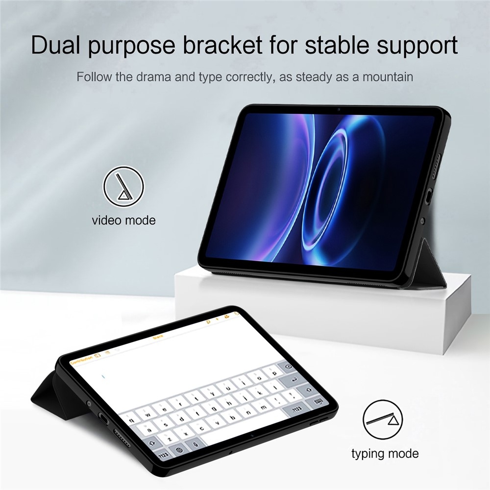 Case chytré zavírací pouzdro na Xiaomi Redmi Pad 2 9.7 - černé