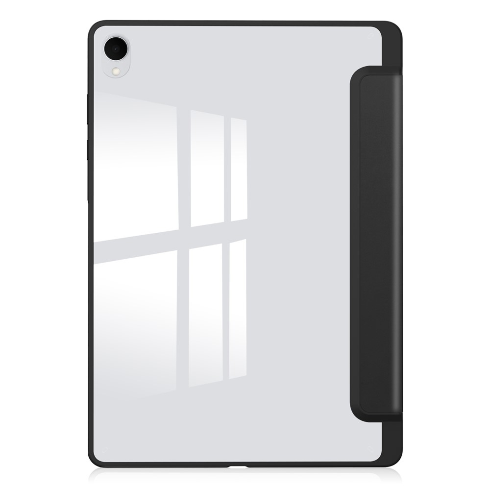 Case chytré zavírací pouzdro v pevnými zády na Samsung Galaxy Tab S12+ - černé