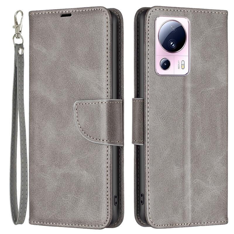 Case knížkové pouzdro na Xiaomi 13 Lite - šedé