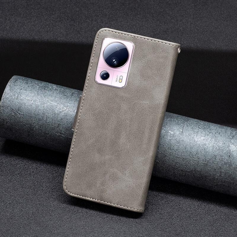 Case knížkové pouzdro na Xiaomi 13 Lite - šedé