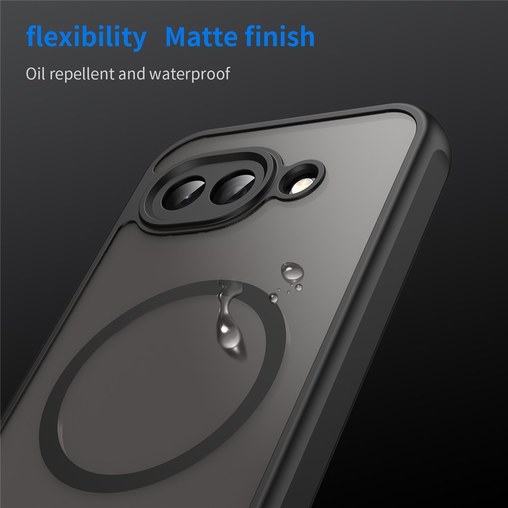 Case matný gelový obal s MagSafe na Google Pixel 10a - černý