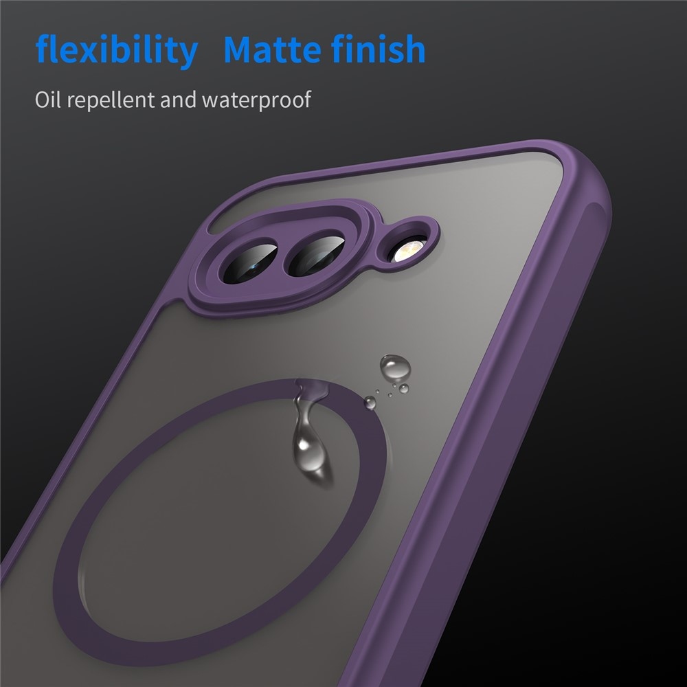 Case matný gelový obal s MagSafe na Google Pixel 10a - fialový