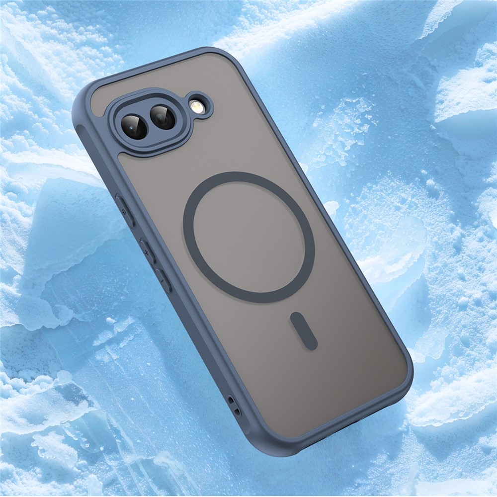 Case matný gelový obal s MagSafe na Google Pixel 10a - modrý