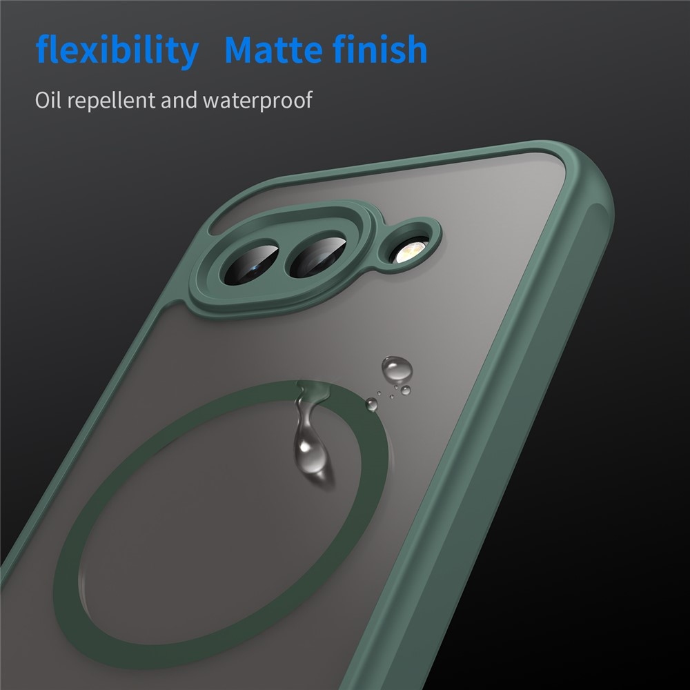 Case matný gelový obal s MagSafe na Google Pixel 10a - zelený