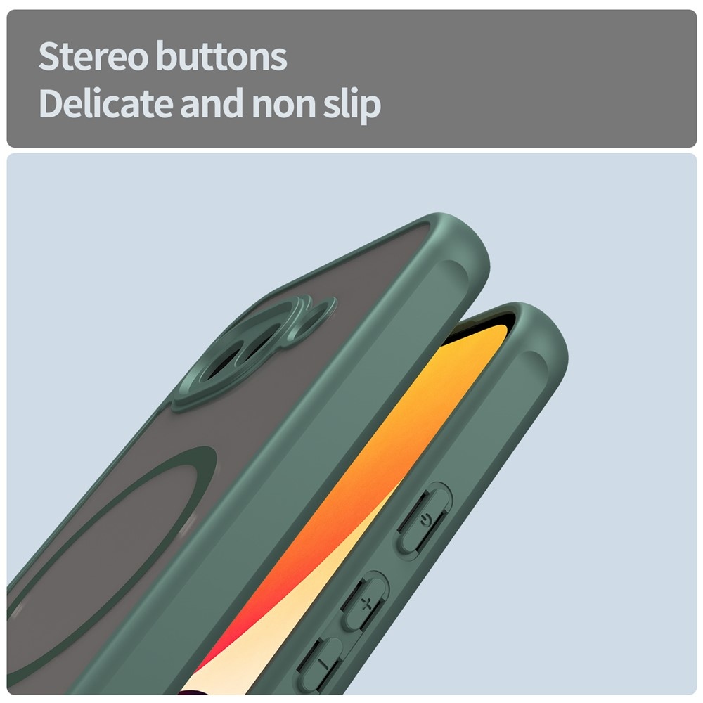 Case matný gelový obal s MagSafe na Google Pixel 10a - zelený