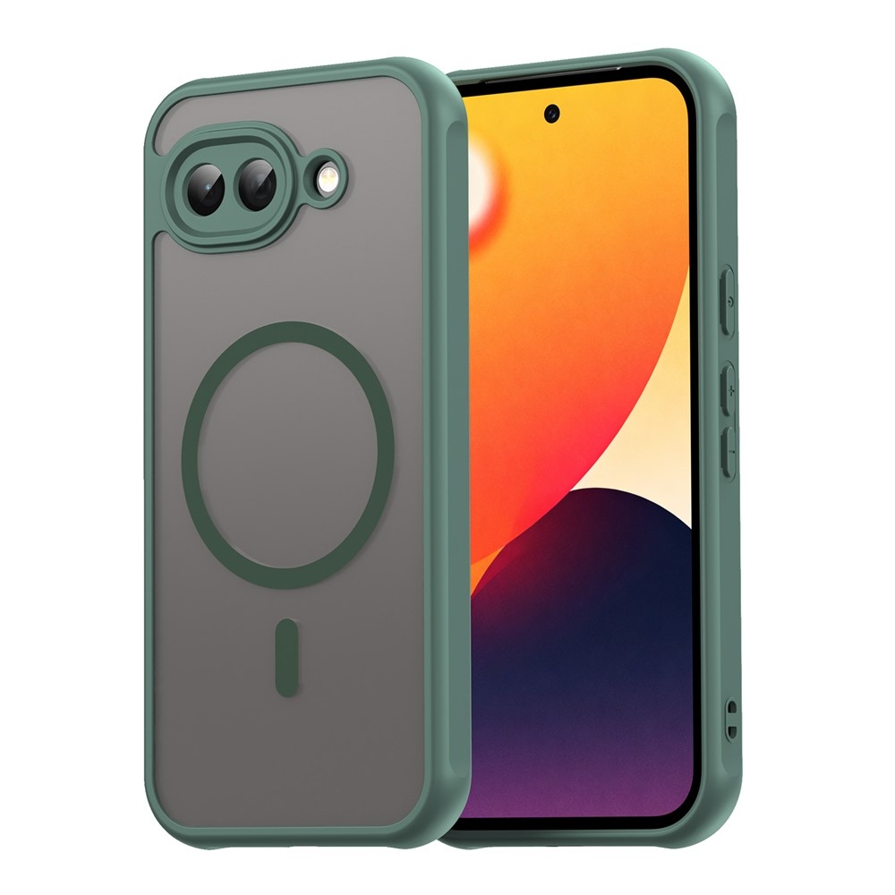 Case matný gelový obal s MagSafe na Google Pixel 10a - zelený