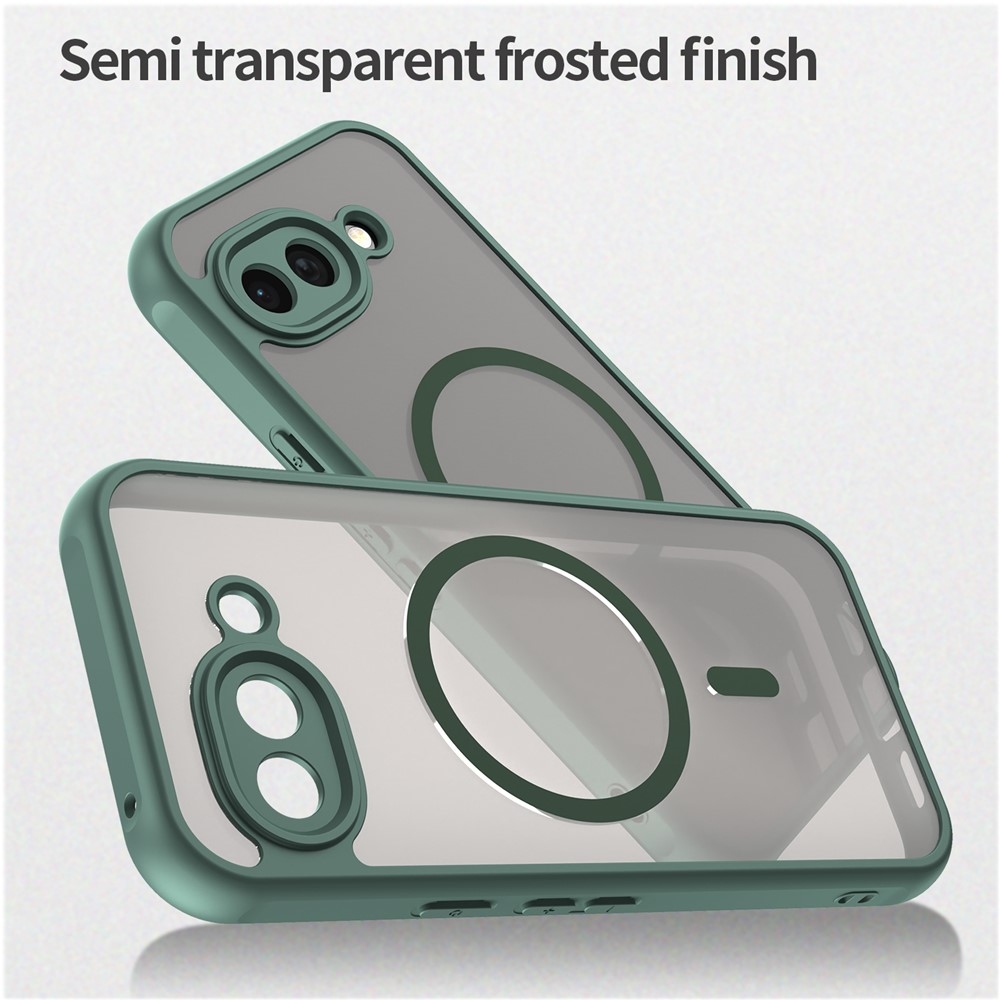 Case matný gelový obal s MagSafe na Google Pixel 10a - zelený